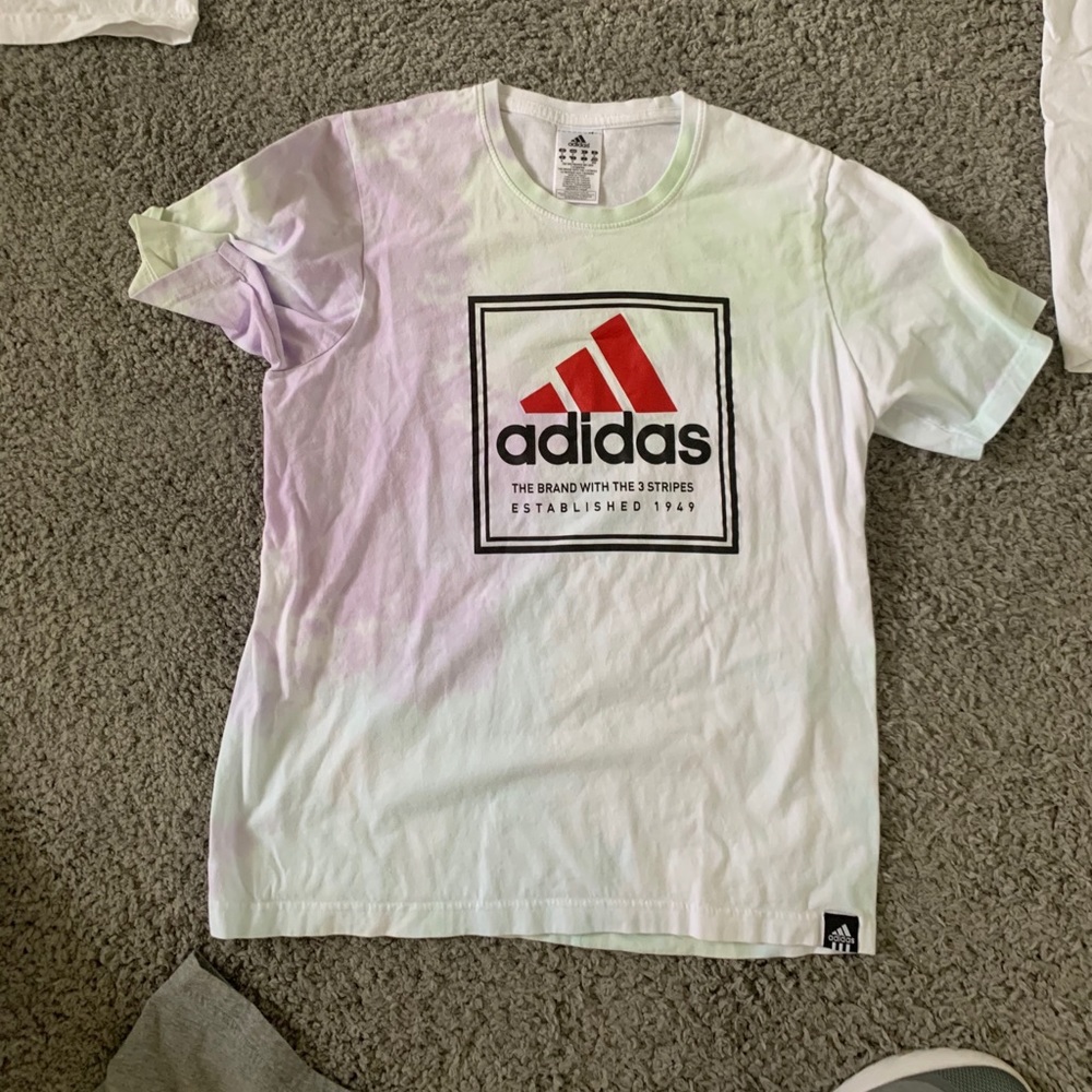 Tie dye Adidas shirt